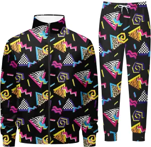 001 80s/90s Outfit for Men, Sweatsuit Set, Tracksuit, 01-S