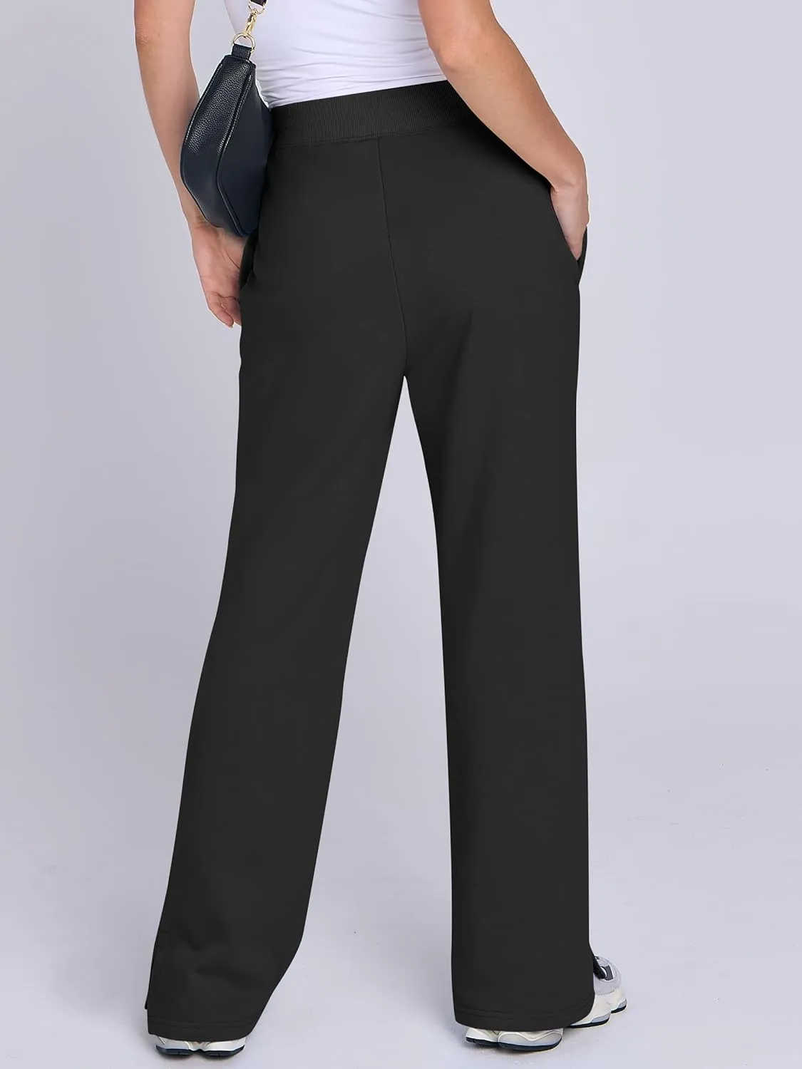 ANRABESS Women's Sweatpants Straight Leg High Waist Casual Drawstring Sweat Pants Workout Athletic Joggers with Pockets