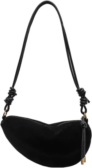 Autumn & Winter Suede Crossbody Bag for Women, Single Shoulder & Underarm Dumpling Bag Well made