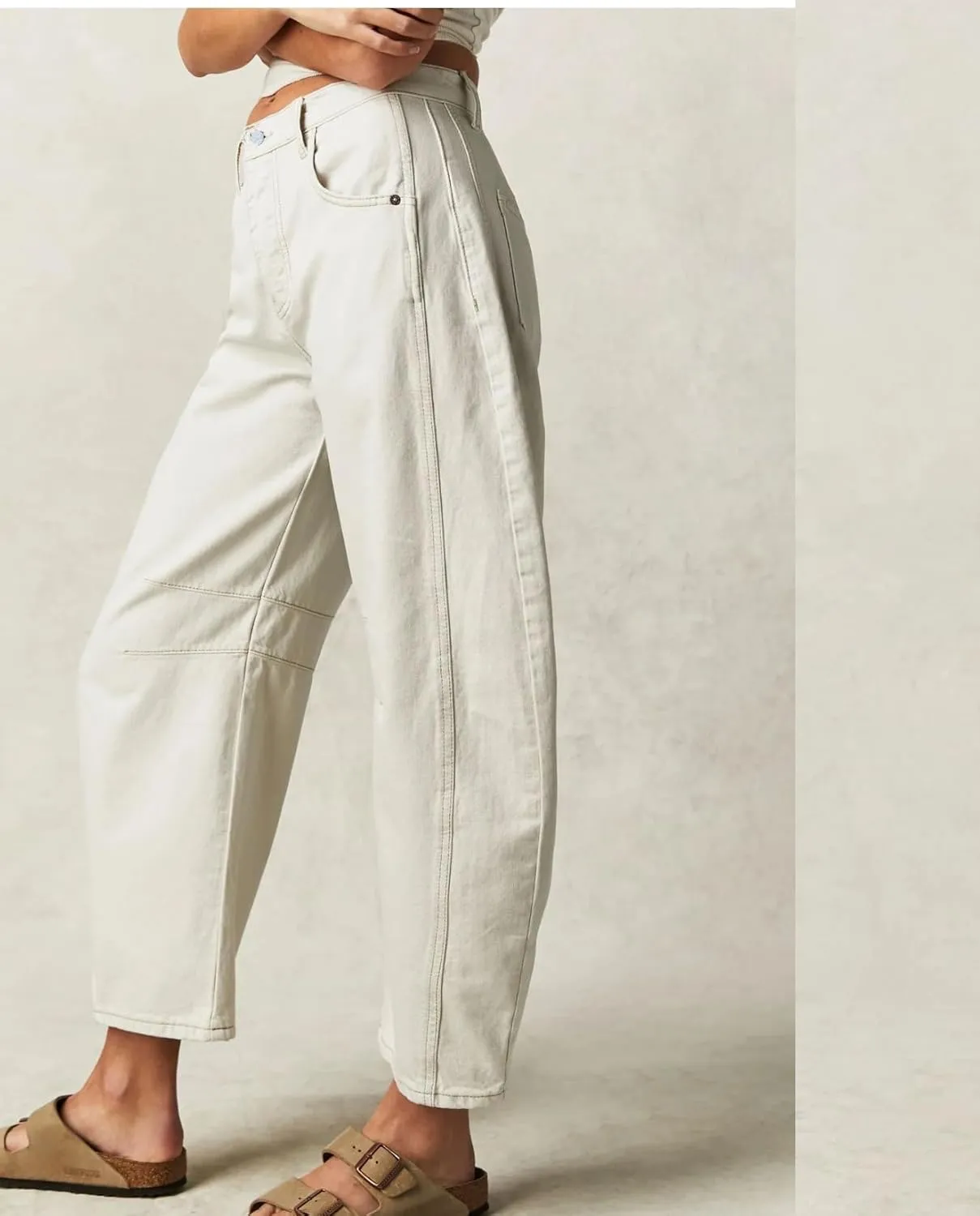 Barrel Jeans Women Baggy Boyfriend Jeans for Women y2k Cargo Wide Leg High Waist Midrise Button Fly 2024 Fall