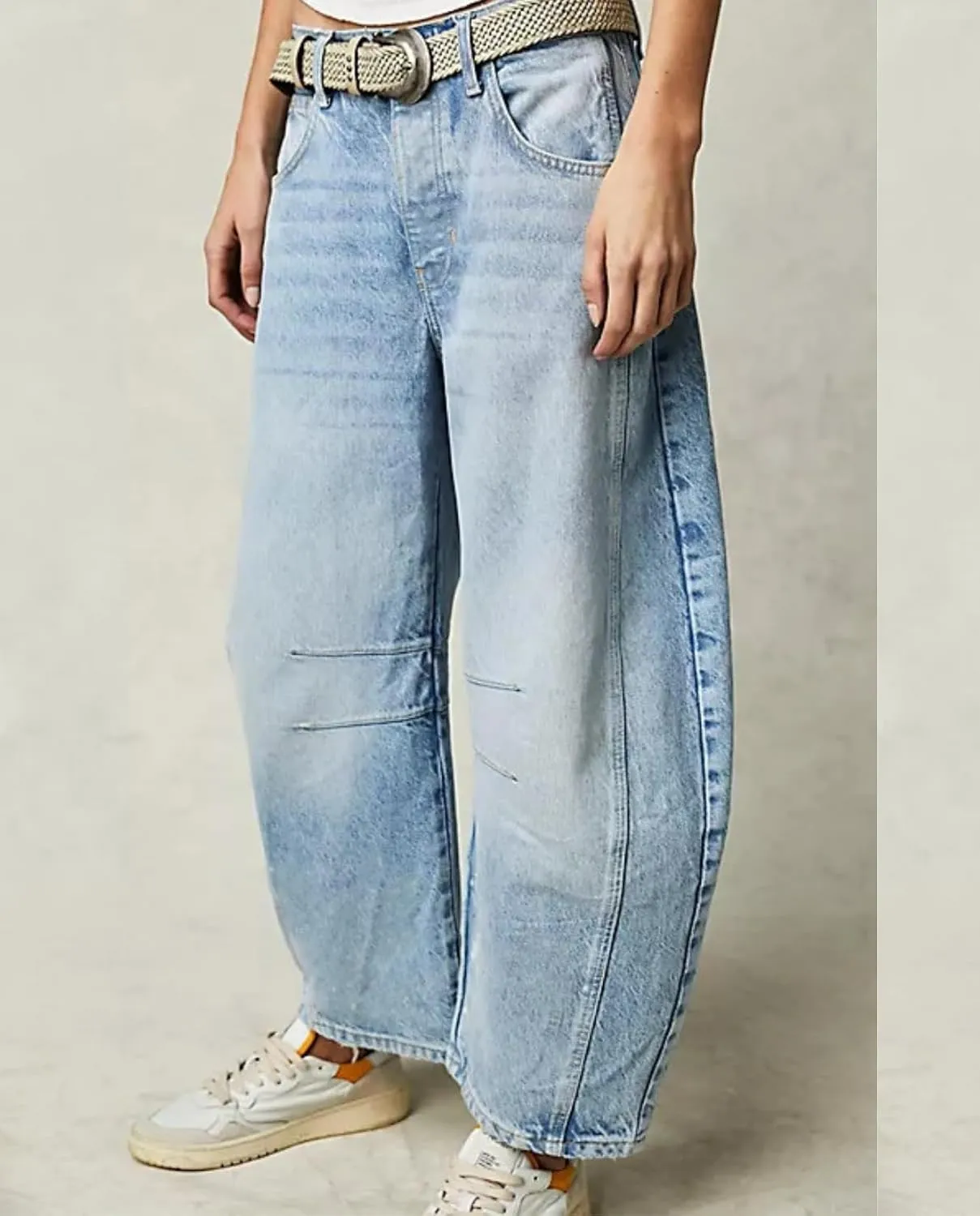 Barrel Jeans Women Baggy Boyfriend Jeans for Women y2k Cargo Wide Leg High Waist Midrise Button Fly 2024 Fall