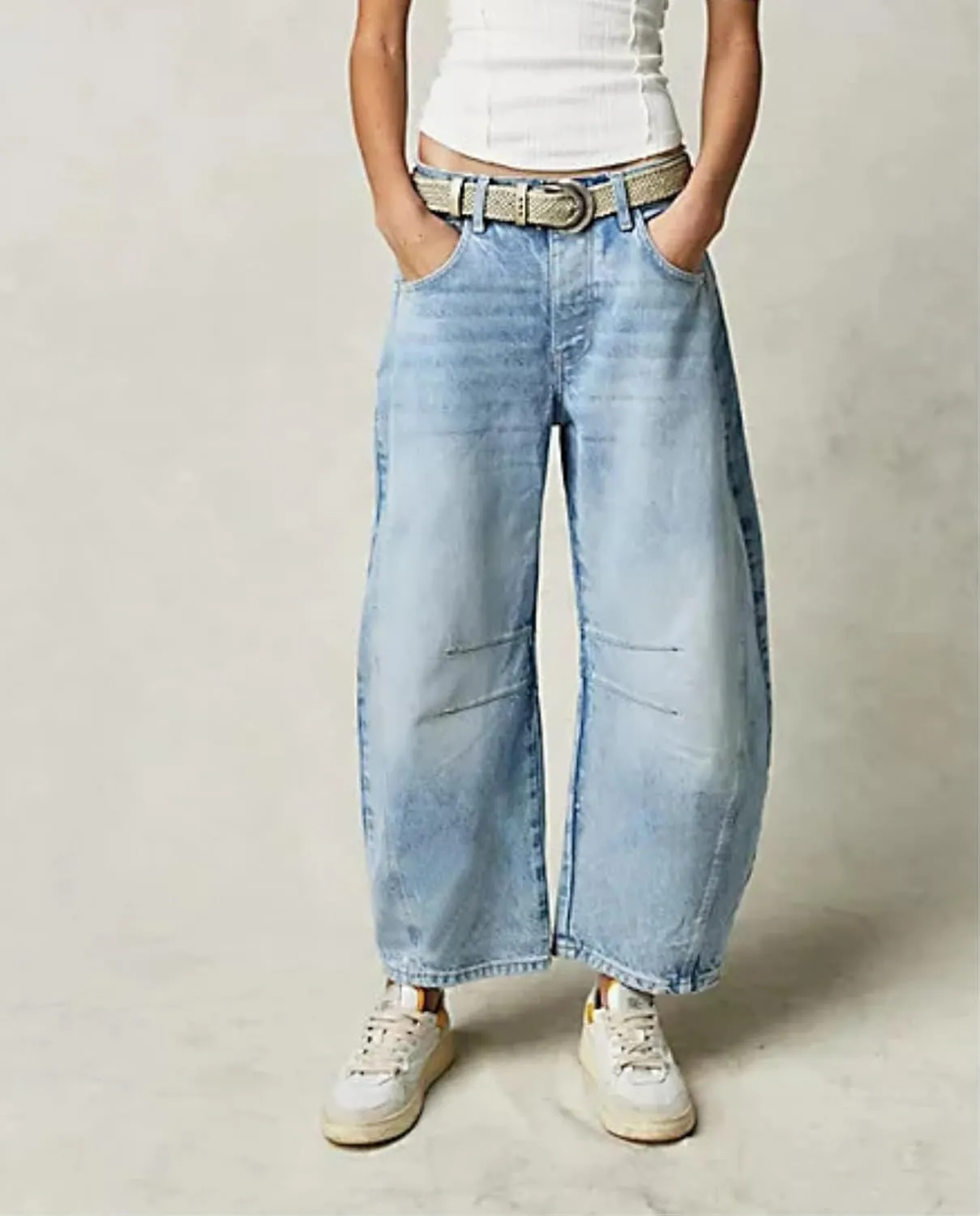 Barrel Jeans Women Baggy Boyfriend Jeans for Women y2k Cargo Wide Leg High Waist Midrise Button Fly 2024 Fall