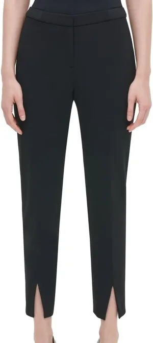 Calvin Klein Women's Misses Pant with Slit and Set Waist