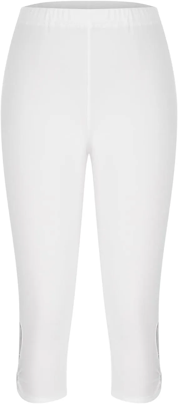Capri Leggings for Women Trendy Casual Plus Size Yoga Pants Slim Fit Comfy Stretchy Workout Vacation Outfits