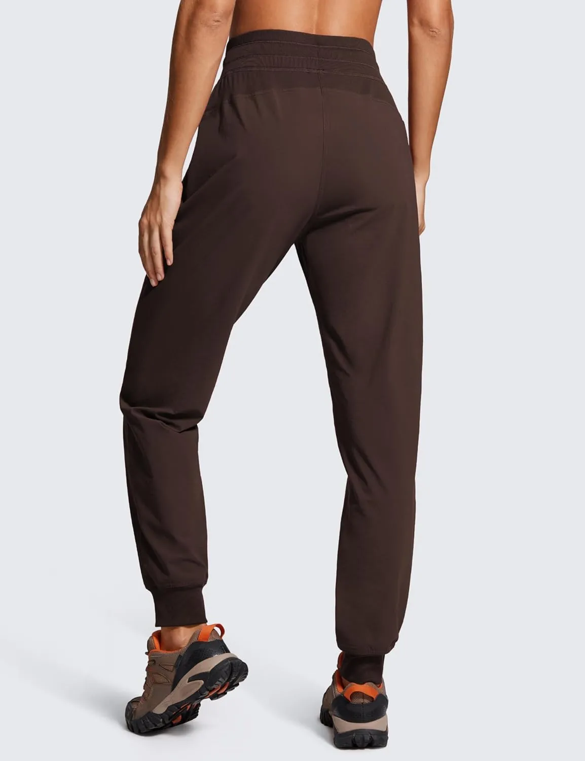 CRZ YOGA Casual Workout Jogger for Women 28.5" - Tapered Lightweight Stretch Athletic Outdoor Pants with Pockets