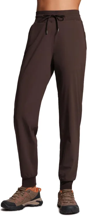 CRZ YOGA Casual Workout Jogger for Women 28.5" - Tapered Lightweight Stretch Athletic Outdoor Pants with Pockets