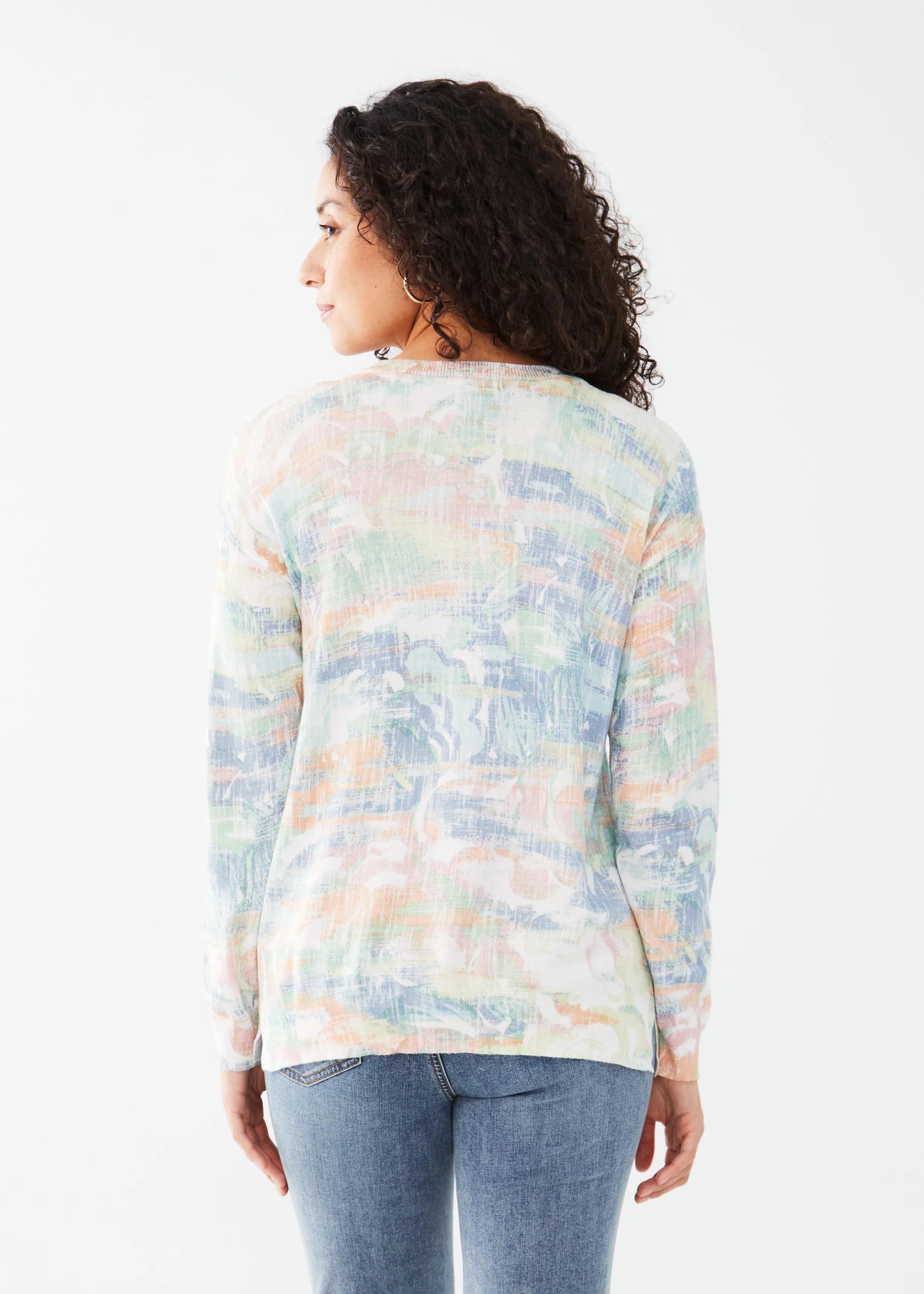 Fine Gauge Long Sleeve Sweater