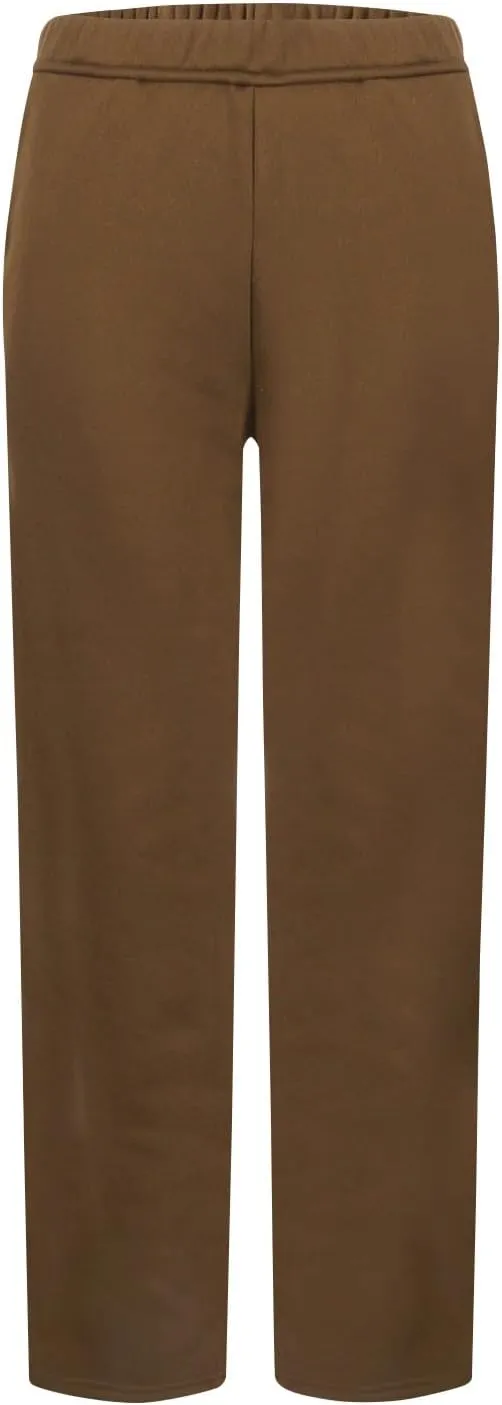 Fleece Straight Leg Sweatpants for Women Elastic High Waisted Joggers Athletic Sweat Pants Lounge Pants with Pockets
