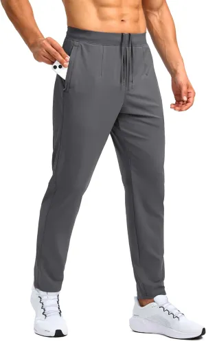 G Gradual 30"/32"/34" Inseam Tall Mens Sweatpants with Zipper Pockets Stretch Golf Workout Pants for Men Casual Athletic