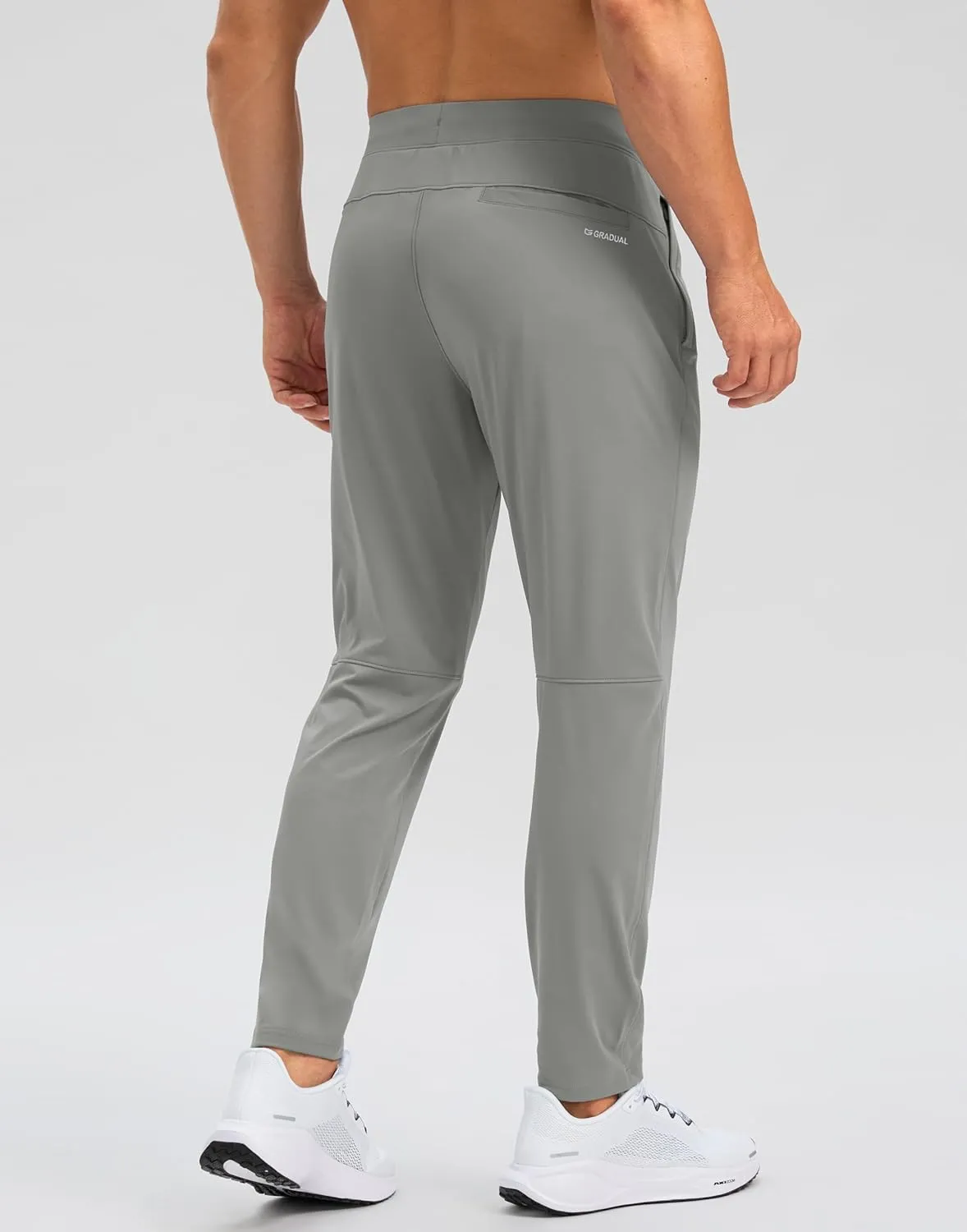 G Gradual 30"/32"/34" Inseam Tall Mens Sweatpants with Zipper Pockets Stretch Golf Workout Pants for Men Casual Athletic