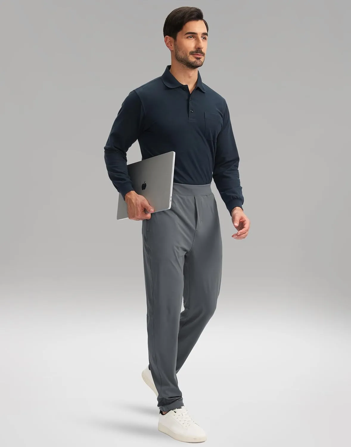G Gradual 30"/32"/34" Inseam Tall Mens Sweatpants with Zipper Pockets Stretch Golf Workout Pants for Men Casual Athletic