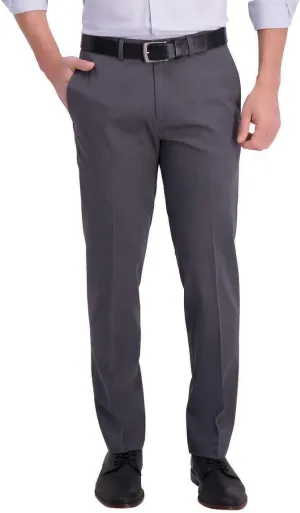 Haggar Men's Premium Non Iron Twill Pants (US, Waist Inseam, 34, 32, Regular, Regular, Gray), Grey