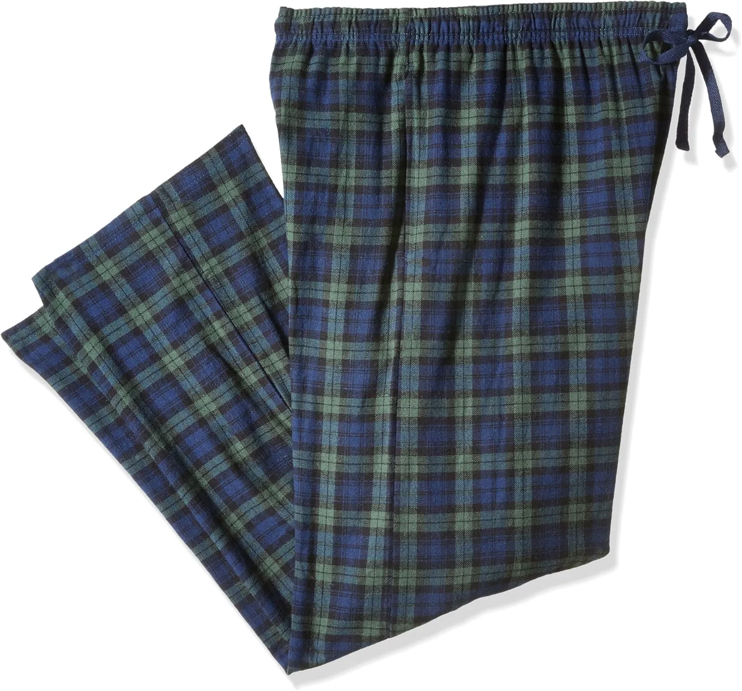 Hanes Ultimate Men's Flannel Pant, Black/White, Small