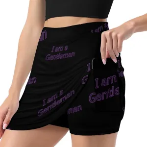I Am A Gentleman Women's Skort Athletic Skirt Golf Skorts A-line Skirts with Built-in Shorts Pockets