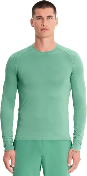 Infinity Cherokee Men's Long Sleeve Underscrub Round Neck Top with Long Sleeves, Contrast Stitching On Side Seams IN608