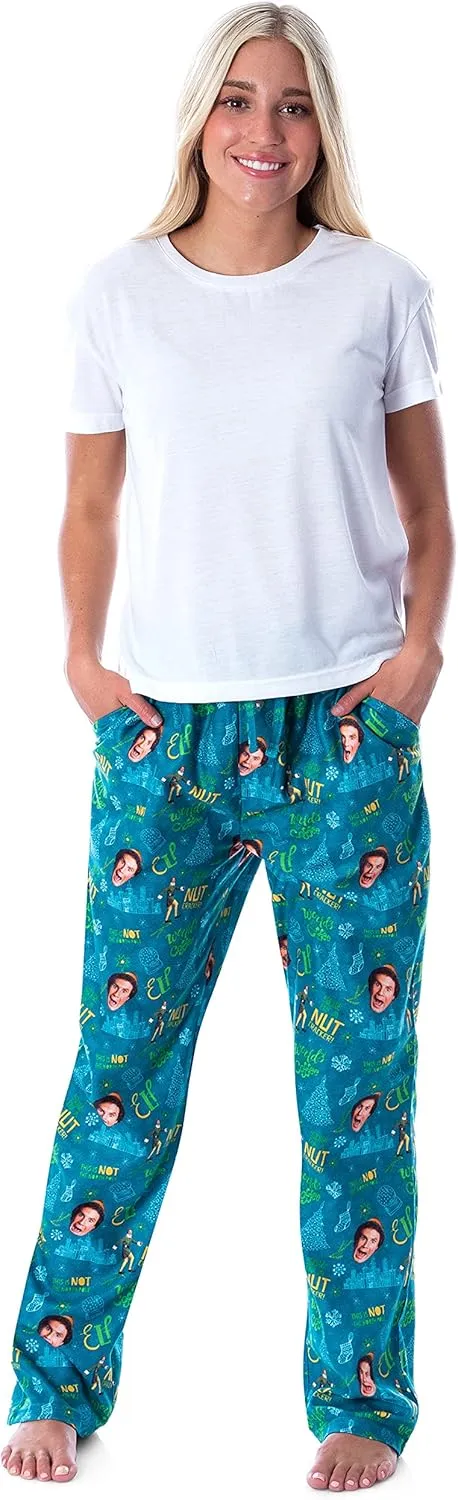 INTIMO Elf The Movie Men's Son Of A Nut Cracker Allover Holiday Christmas Film Loungewear Pajama Pants