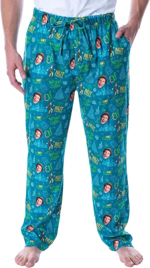 INTIMO Elf The Movie Men's Son Of A Nut Cracker Allover Holiday Christmas Film Loungewear Pajama Pants
