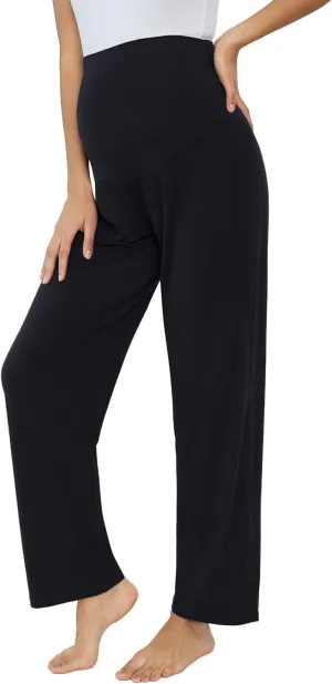 Joyaria Womens Maternity/Pregnancy Sweatpants Long Yoga/Pajama/Lounge Pants Over The Belly