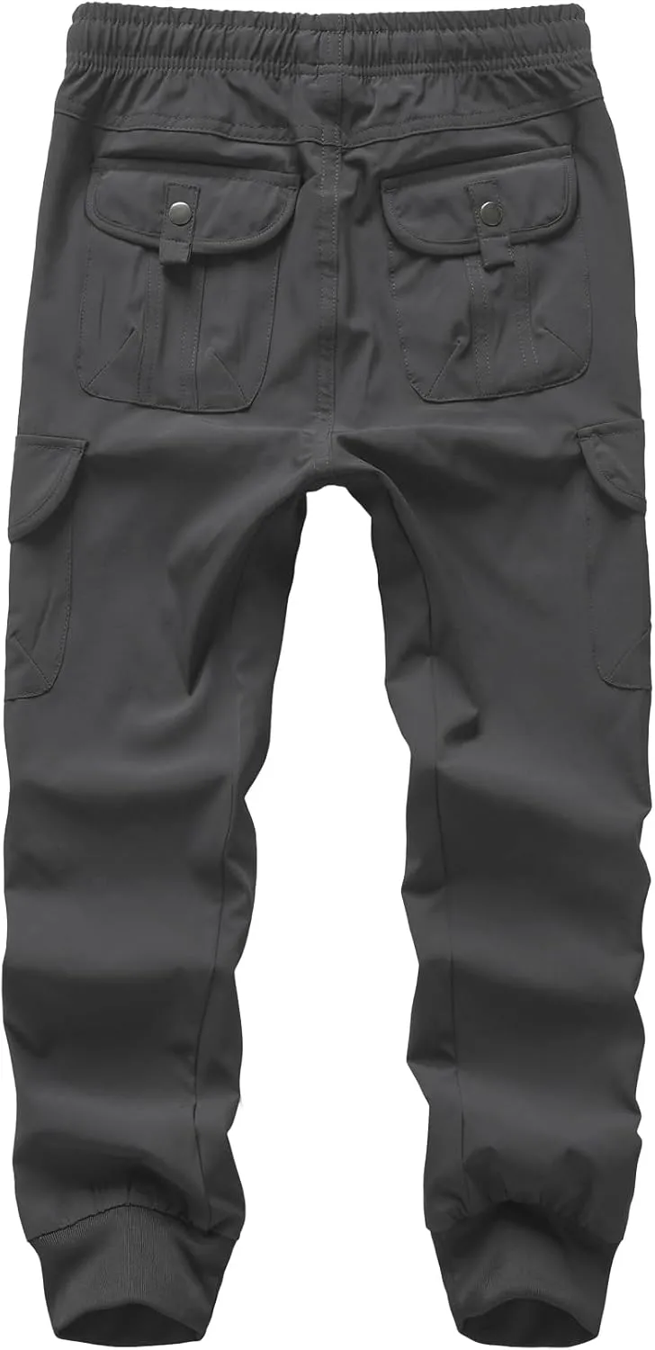 Kids' Cargo Pants, Youth Boys' Hiking Casual Outdoor Quick Dry Boy Scout Pants