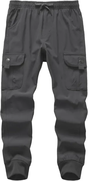 Kids' Cargo Pants, Youth Boys' Hiking Casual Outdoor Quick Dry Boy Scout Pants