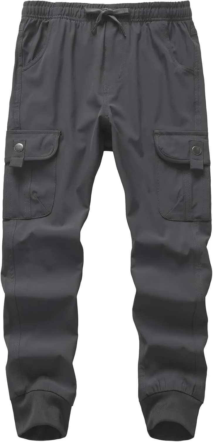 Kids' Cargo Pants, Youth Boys' Hiking Casual Outdoor Quick Dry Boy Scout Pants