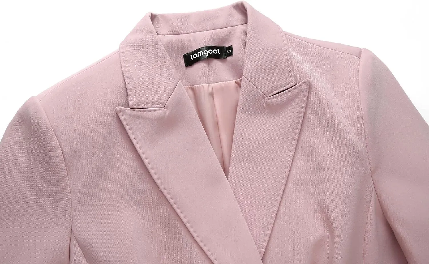 Lamgool Women Pants Suit Double Breasted 2 Piece Blazer Set Work Casual Jacket Outfits for Business