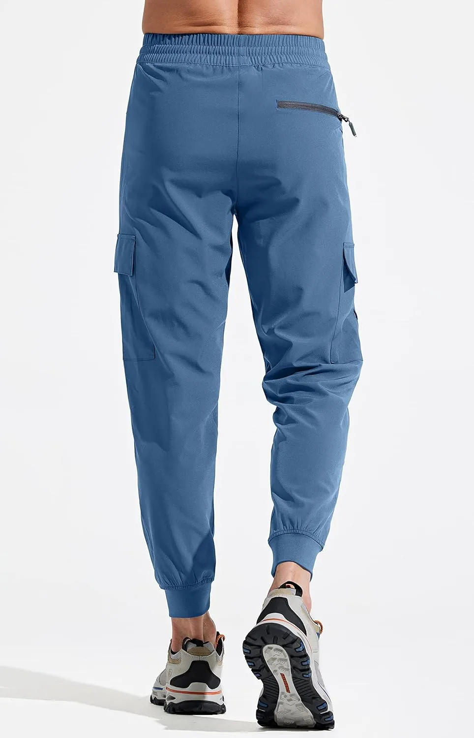 Libin Men's Lightweight Joggers Quick Dry Cargo Hiking Pants Track Running Workout Athletic Travel Casual Outdoor