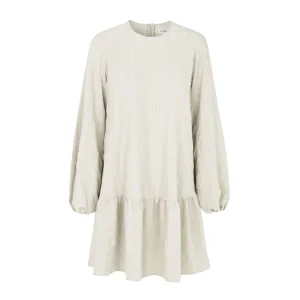 Lowa Waffle-Checked Dress Cream