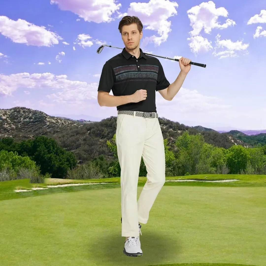 M MAELREG Golf Pants Men Quick Dry - 30"/32"/34" Stretch Lightweight 5 Pockets Water-Resistant Casual Mens Dress Pants