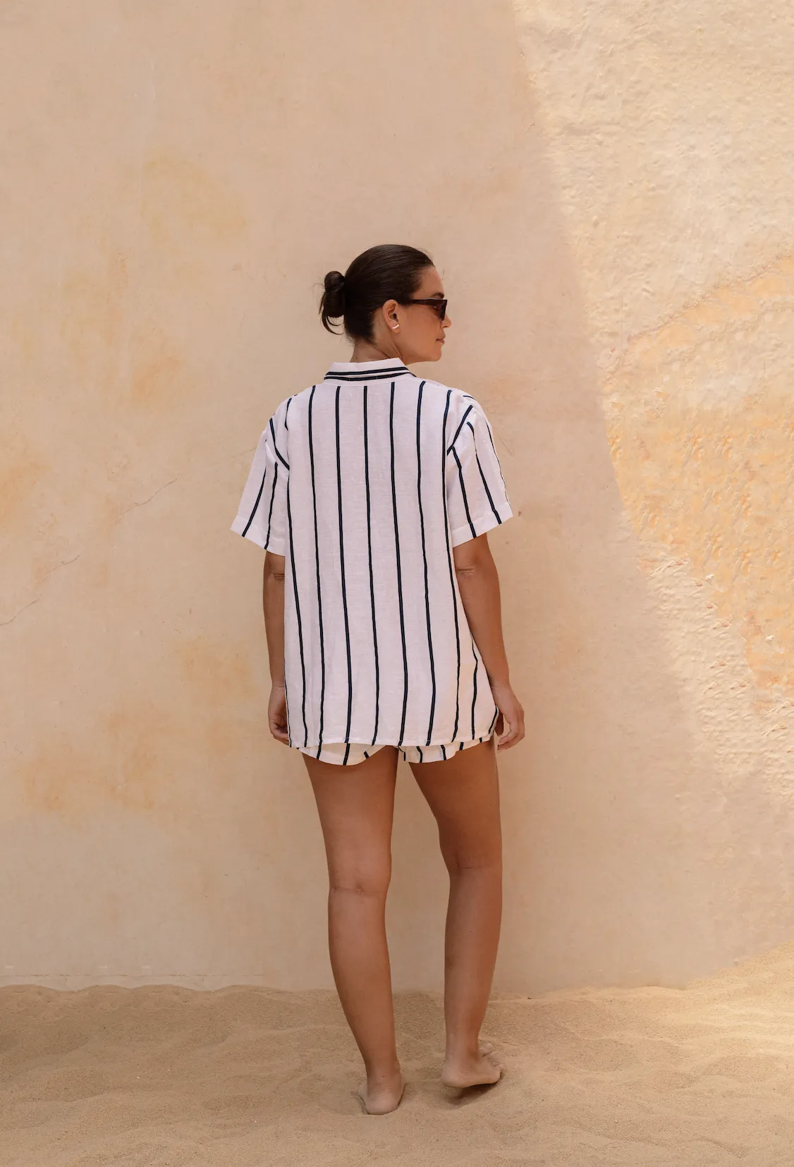 Mac shorts - Navy Stripe