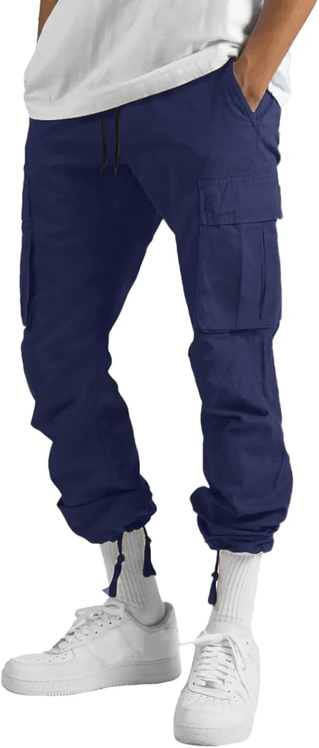 Men' S Linen Pants Casual Twill Chino Lace Up Pants Fashion Lightweight Joggers Baggy Sweatpants Athletic Pants