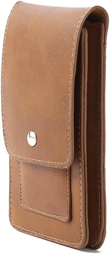 Men Travel Cell Phone Pouch Portable Card Holder Wallet Outdoor Camping Fanny Pack(Brown)