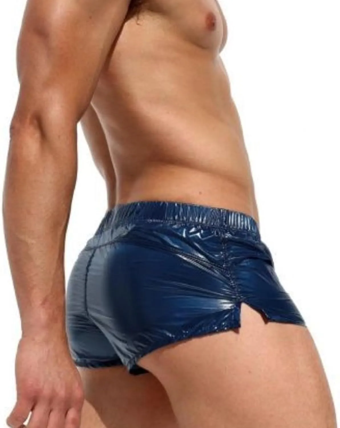 Men Underwear Brief,Shiny Metallic Baggy Beach Pants Drawstring Casual Mens Lingerie Jock Straps for Men