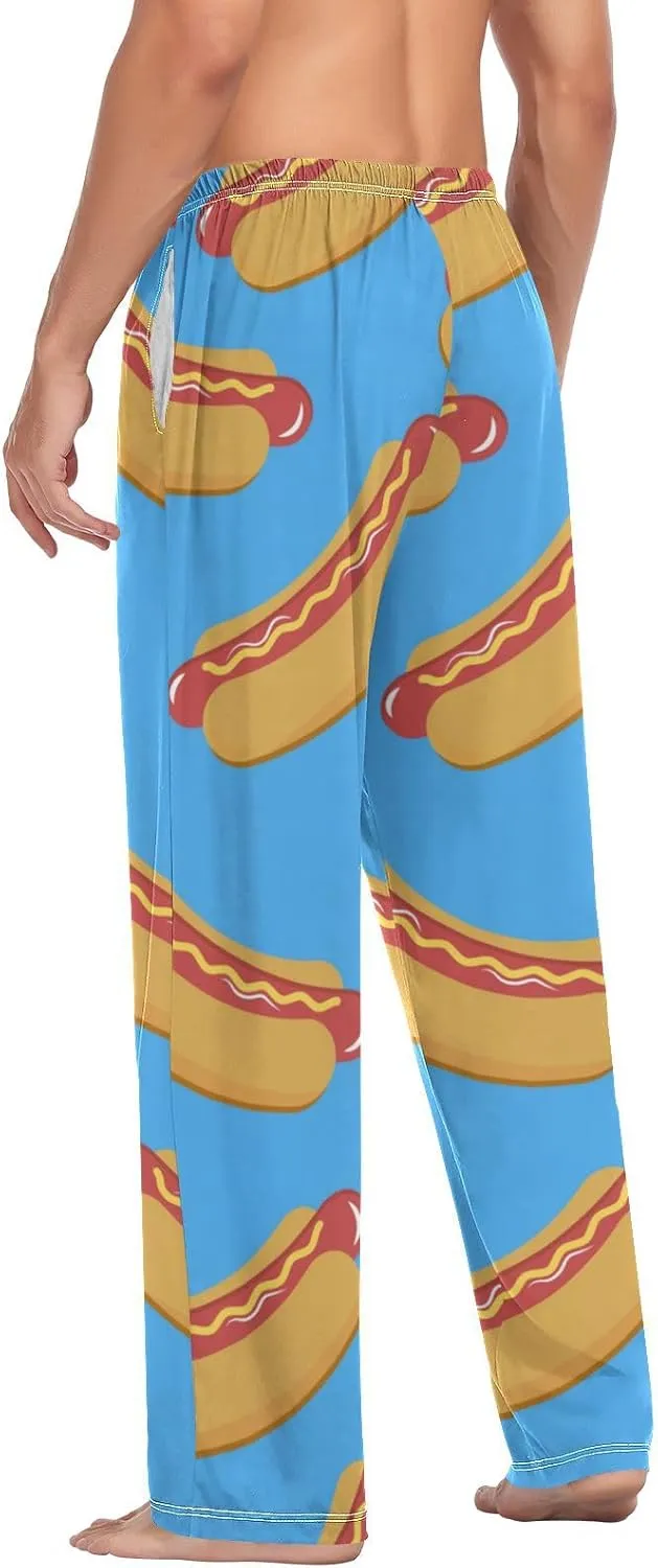 Men's Cotton Pajama Pants Lightweight Lounge Sleep Sleepwear Pjs Bottoms for Men, S M L XL XXL