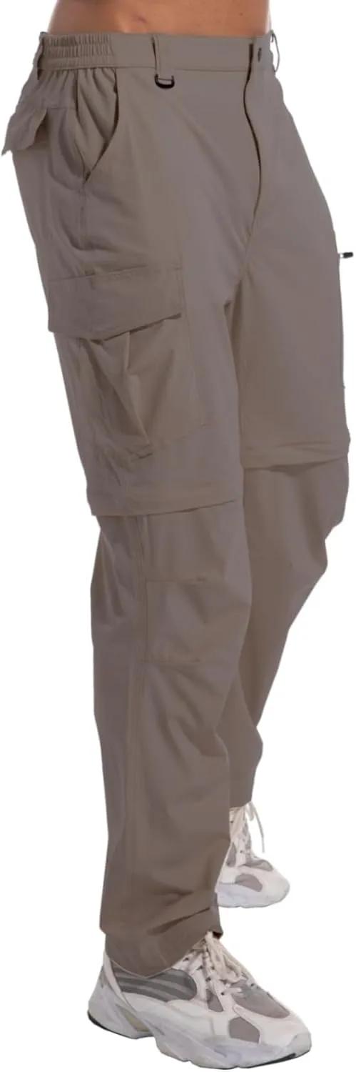 Mens Outdoor Hiking Pants Convertible Lightweight Water Resistant Quick Dry Zip Off Fishing Travel Camping Tactical Pants