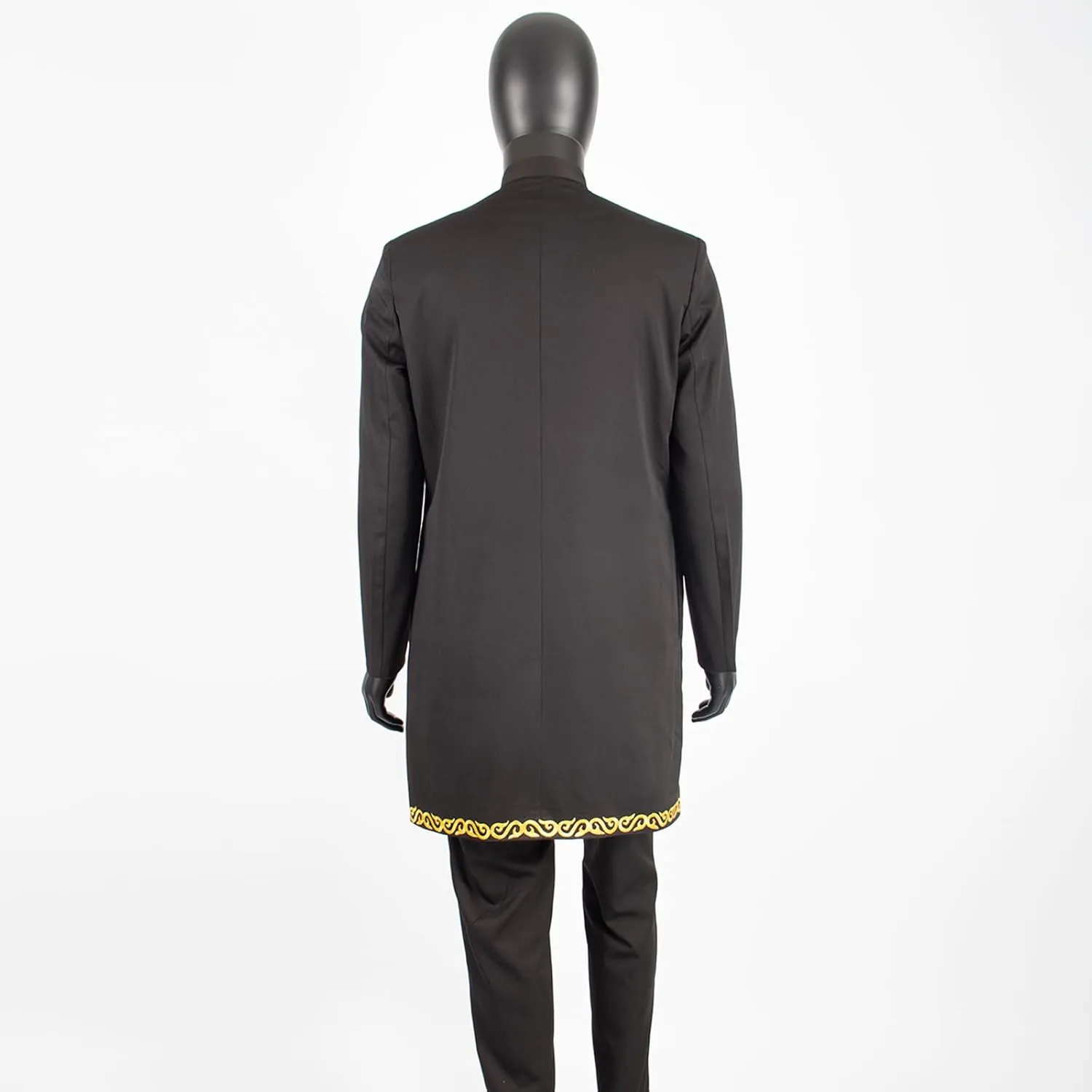 Men`s Suit African Clothes Embroidery Blazer and Pants 2 Piece Set Formal Outfits Dashiki Attire