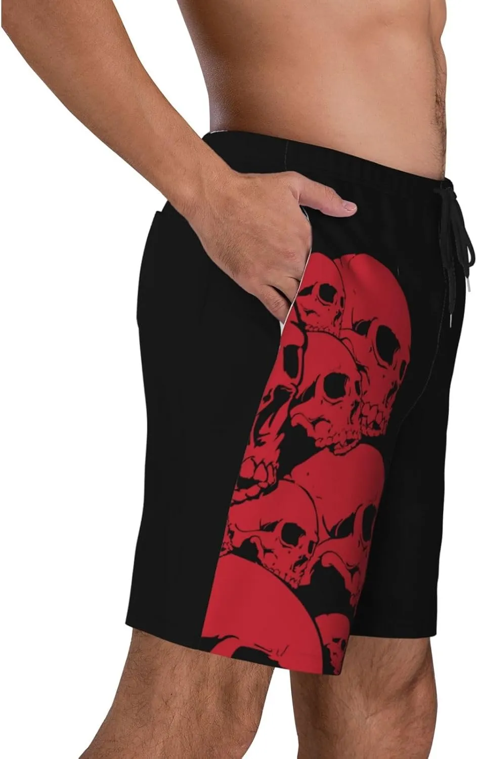 Mens Swim Trunks with Mesh Lining,Quick Dry Swimsuit Board Shorts Beach Pants Swimwear Bathing Suits