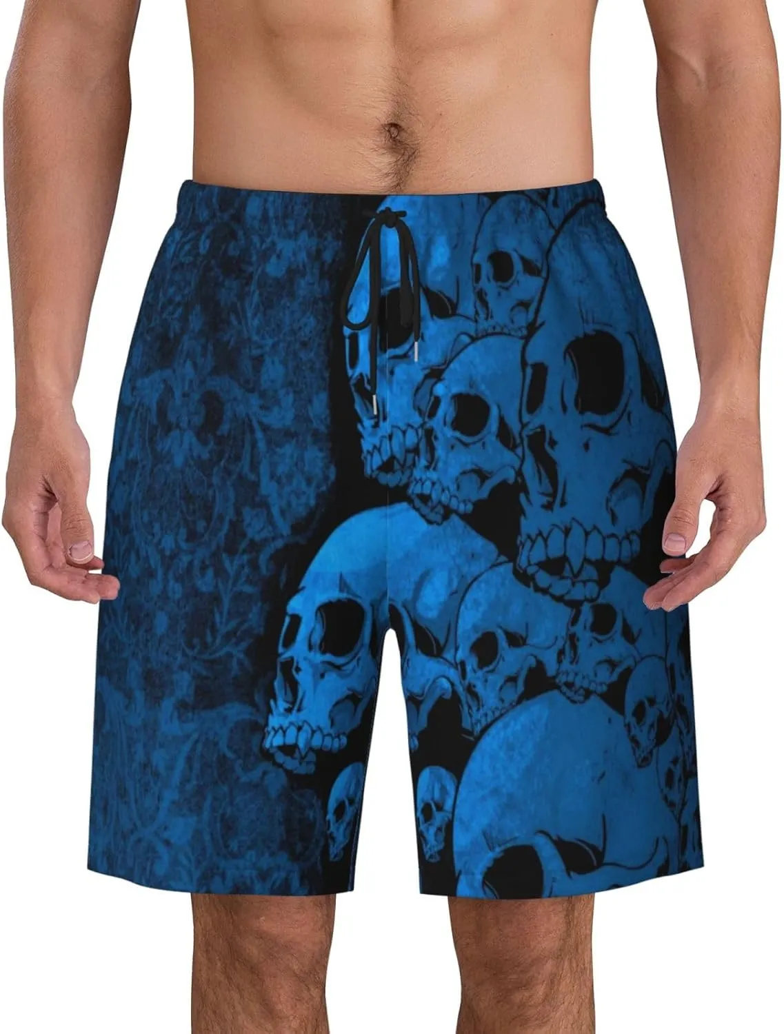 Mens Swim Trunks with Mesh Lining,Quick Dry Swimsuit Board Shorts Beach Pants Swimwear Bathing Suits