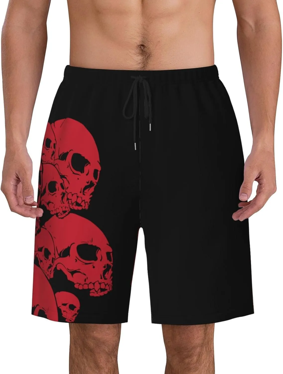 Mens Swim Trunks with Mesh Lining,Quick Dry Swimsuit Board Shorts Beach Pants Swimwear Bathing Suits