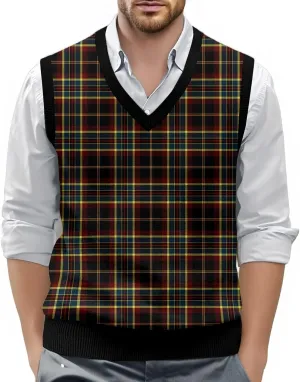 Mens V Neck Sleeveless Knit Pullover Argyle Sweater Vest Casual Business Work Slim Fit Lightweight Tank Tops