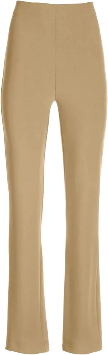 MINzYI Dress Pants Women High Waist Bootcut Office Work Trousers Stretch Comfy Business Casual Flare Suit Pants with Pockets