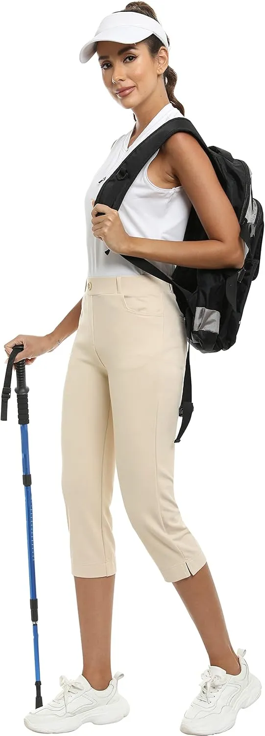 MoFiz Women's Yoga Dress Bootcut Work Slacks Stretch Office Casual Golf Pants Petite/Regular/29/31