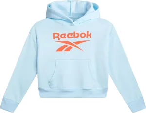 Reebok Girls' Hoodie - Soft Spun Fleece Pullover Sweatshirt with Front Pockets - Athletic Hoodies for Girls (7-12)