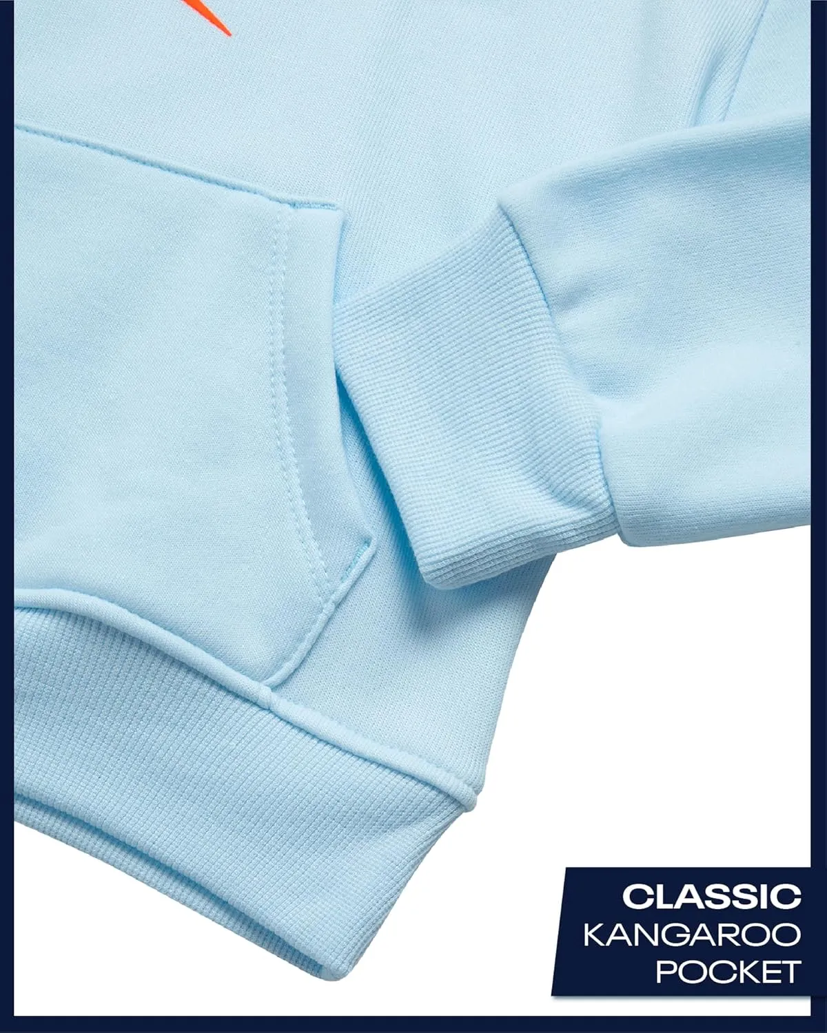 Reebok Girls' Hoodie - Soft Spun Fleece Pullover Sweatshirt with Front Pockets - Athletic Hoodies for Girls (7-12)