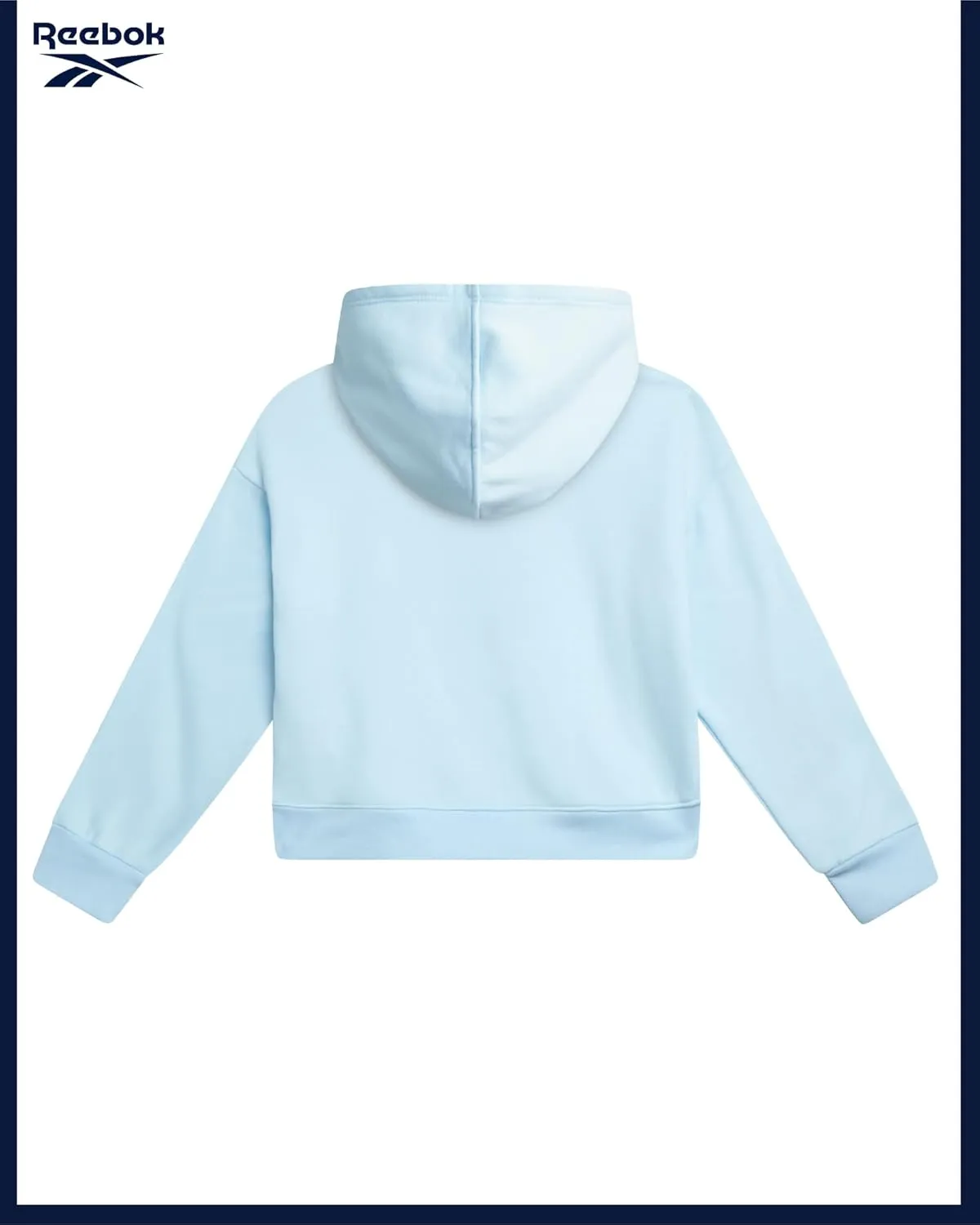 Reebok Girls' Hoodie - Soft Spun Fleece Pullover Sweatshirt with Front Pockets - Athletic Hoodies for Girls (7-12)