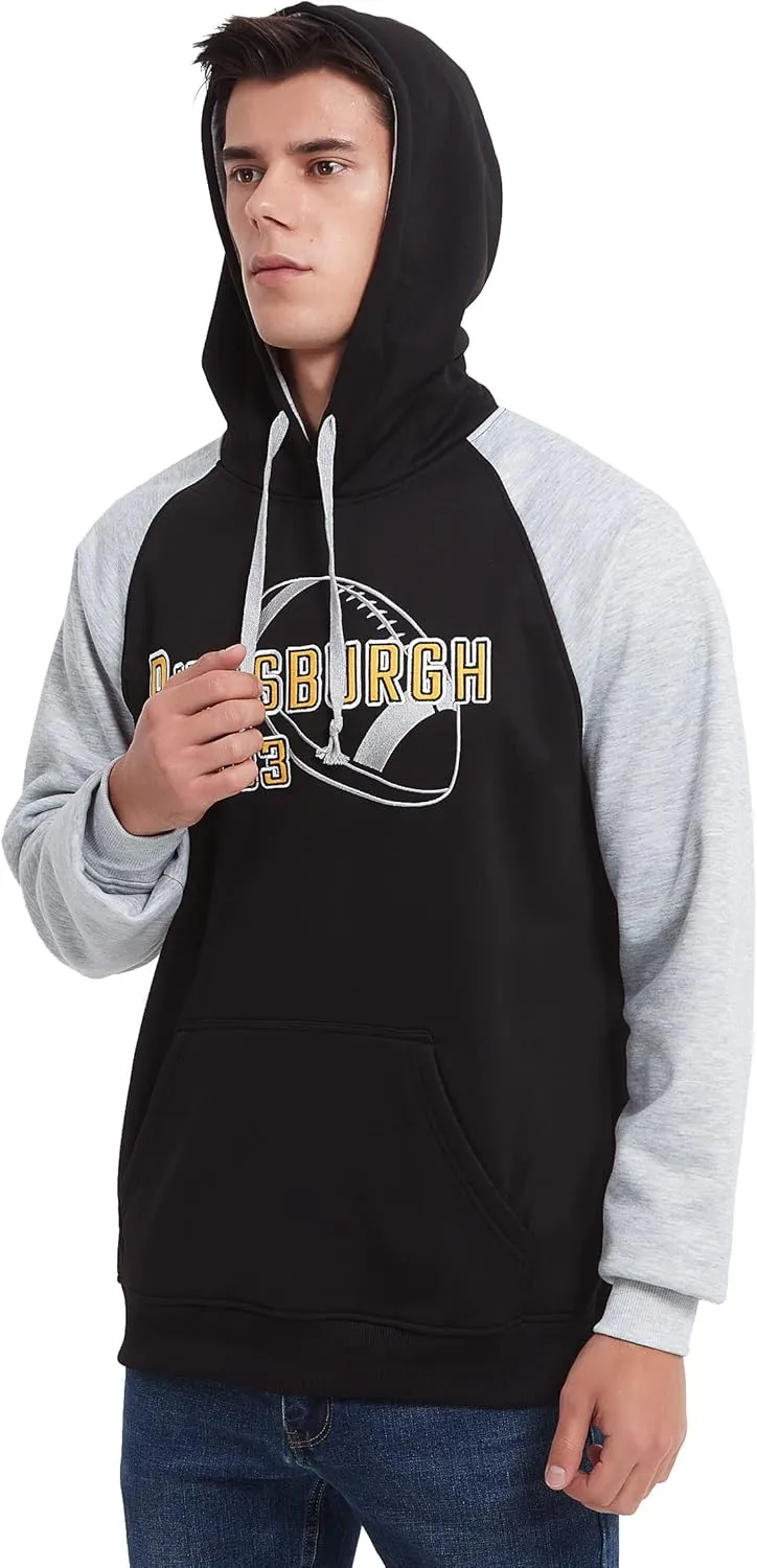 RZUO Men Women Unisex City Classic Football Embroidery Sweatshirt Jersey Apparel Pullover Hoodie