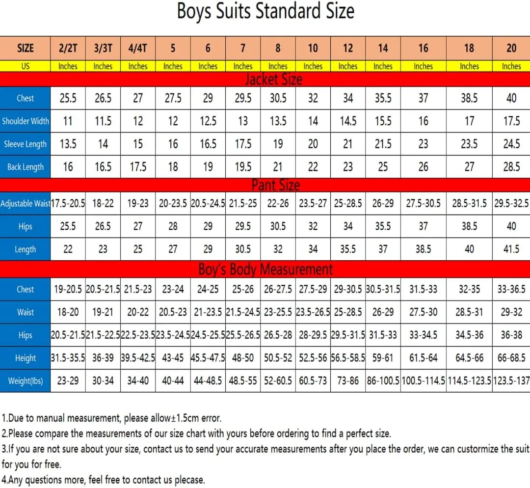 SAROULU Boys Formal Suit Wedding Tuxedo 3 Pieces Floral Jacket Pants Vest Kids Party Blazer
