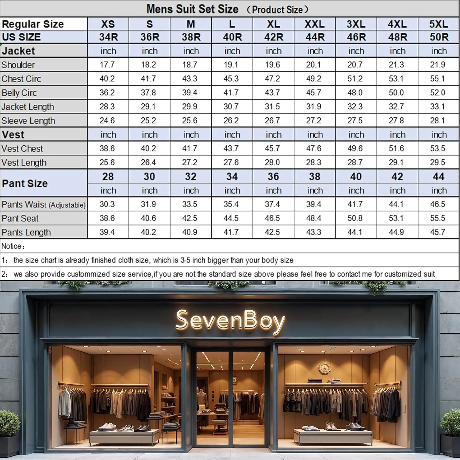 SevenBoy Retro 3 Piece Tweed Herr Check Men's Suit Slim-fit Tuxedo Suit Prom Jacket Vest Pants