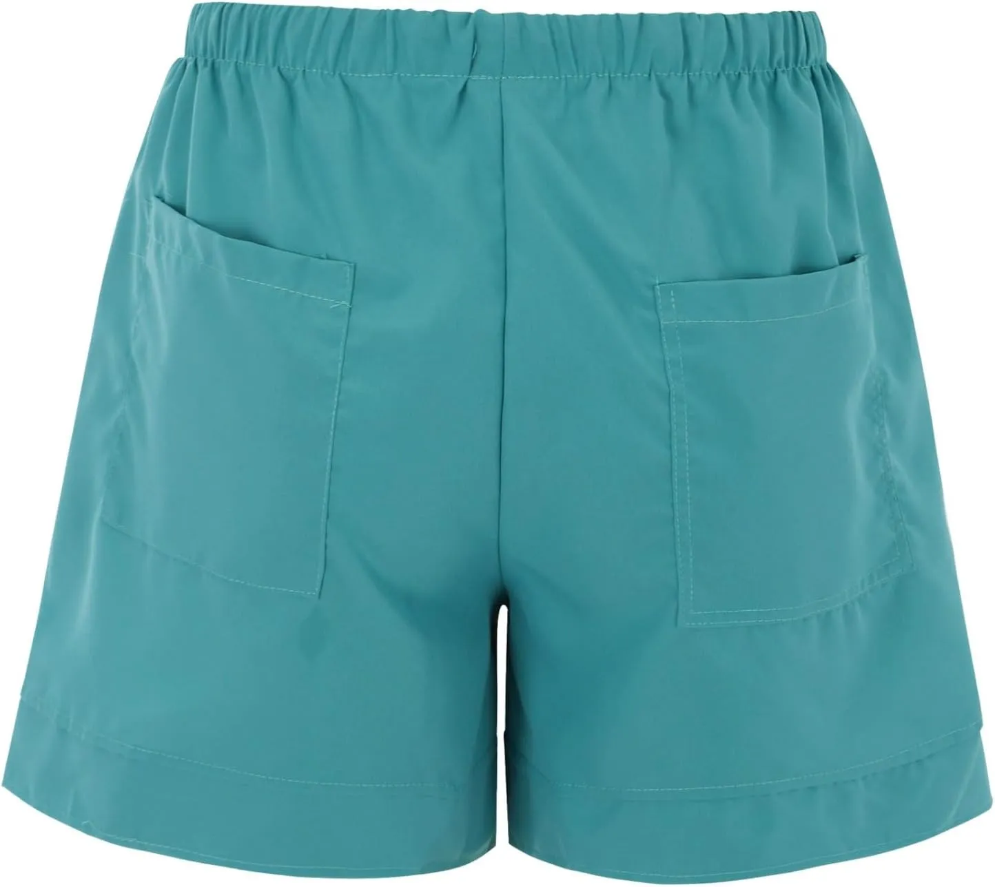 Short Pants Womens Summer Solid Color Causal Comfy Loose Fit Trousers with Pockets Drawstring Straight Leg Lounge Pants