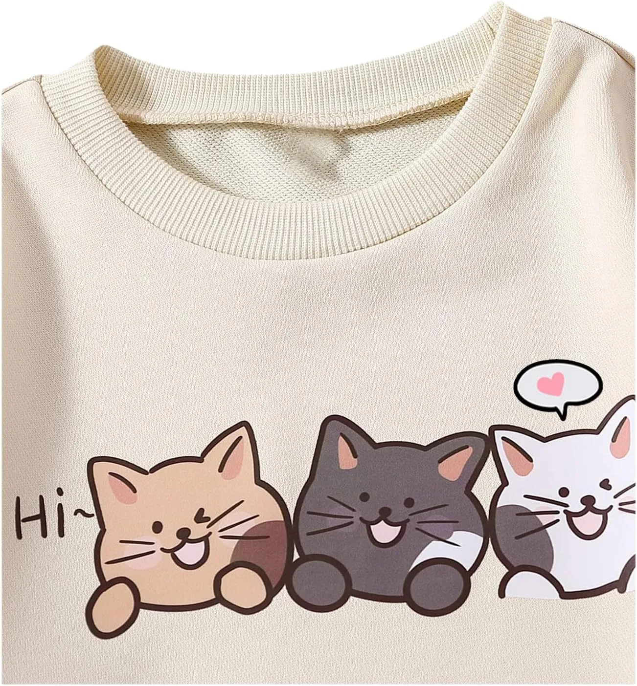 SOLY HUX Girl's Cute Graphic Crew Neck Sweatshirt Long Sleeve Pullover Tops T Shirt
